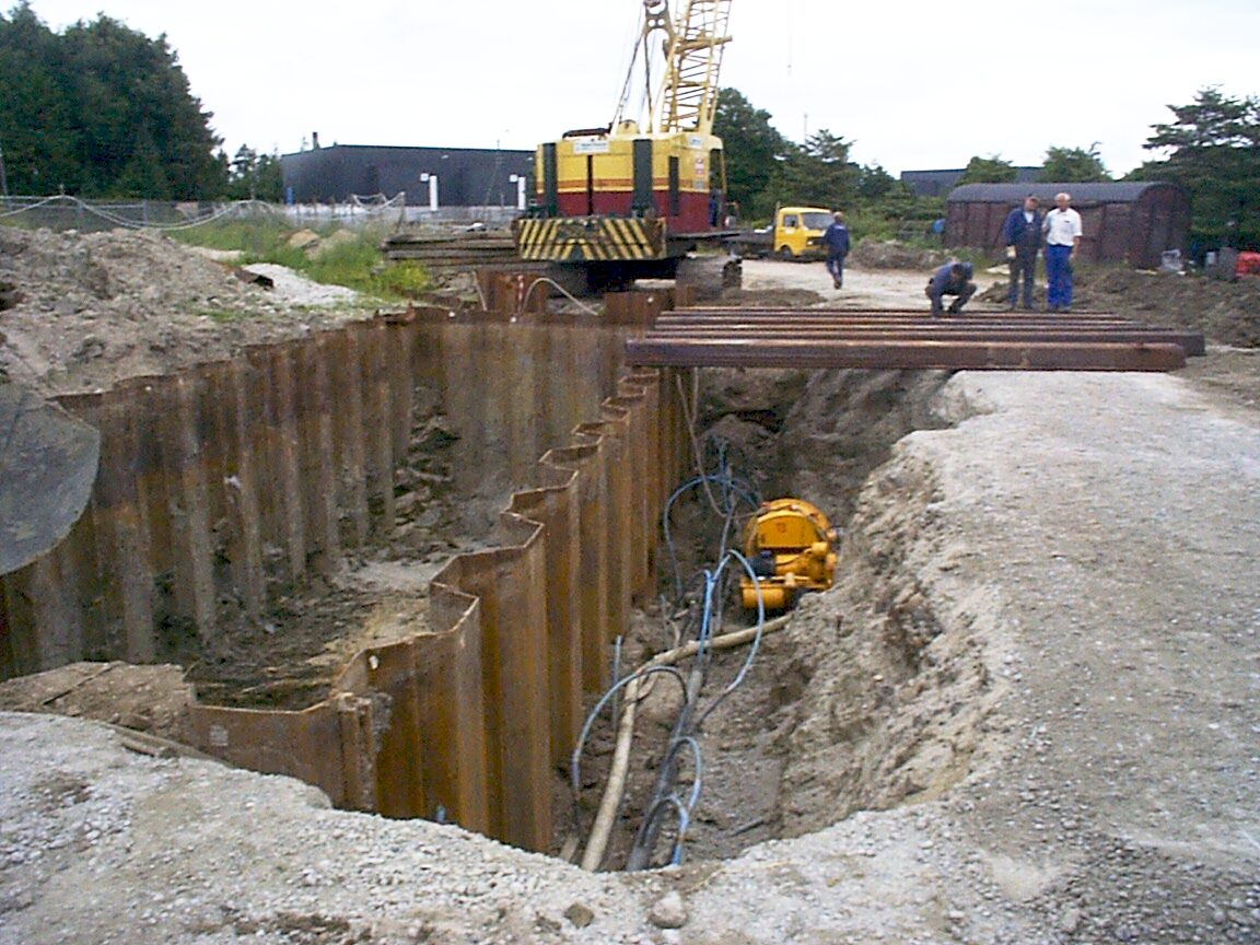 PRB before removing sheet pile