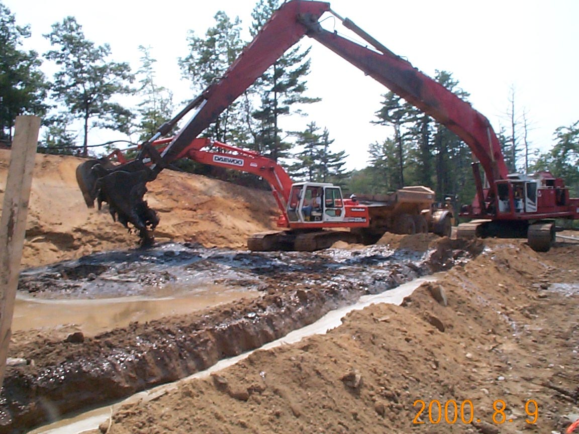 Trench excavation