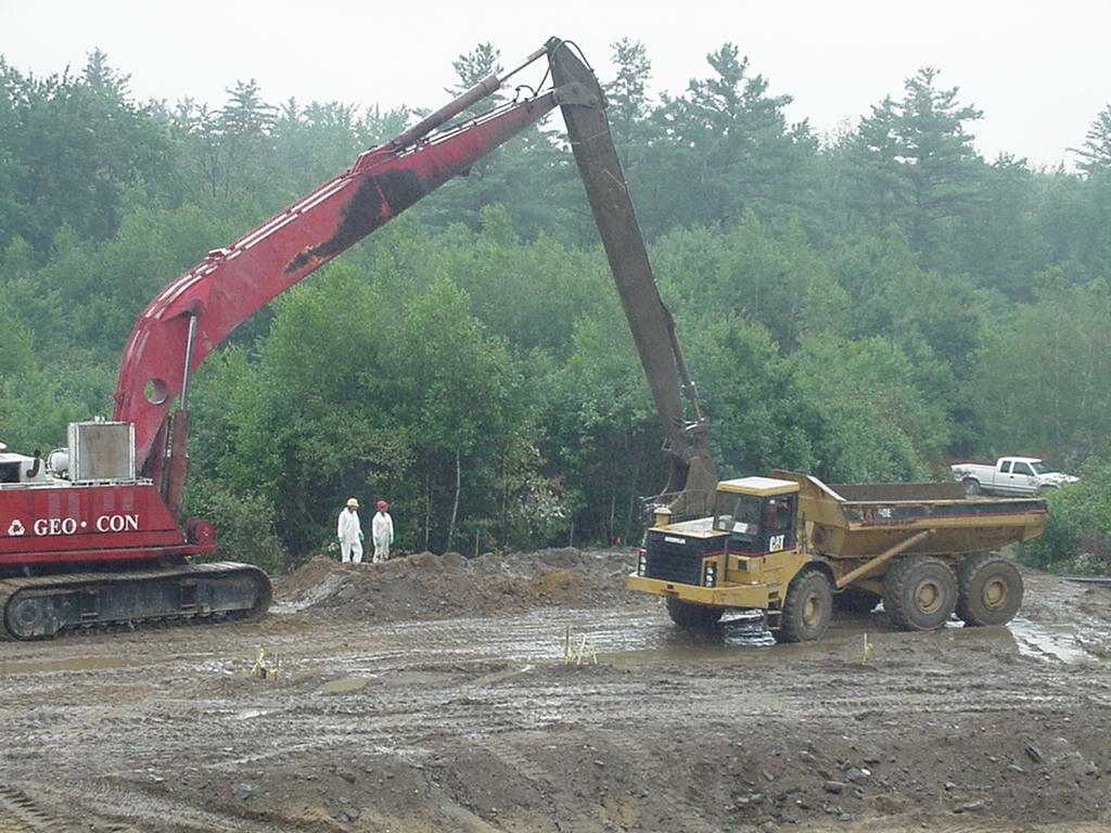 Excavation at bedrock #1